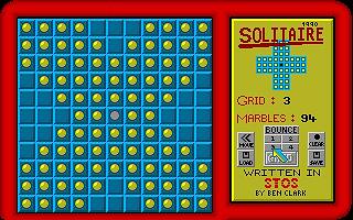 Solitaire atari screenshot